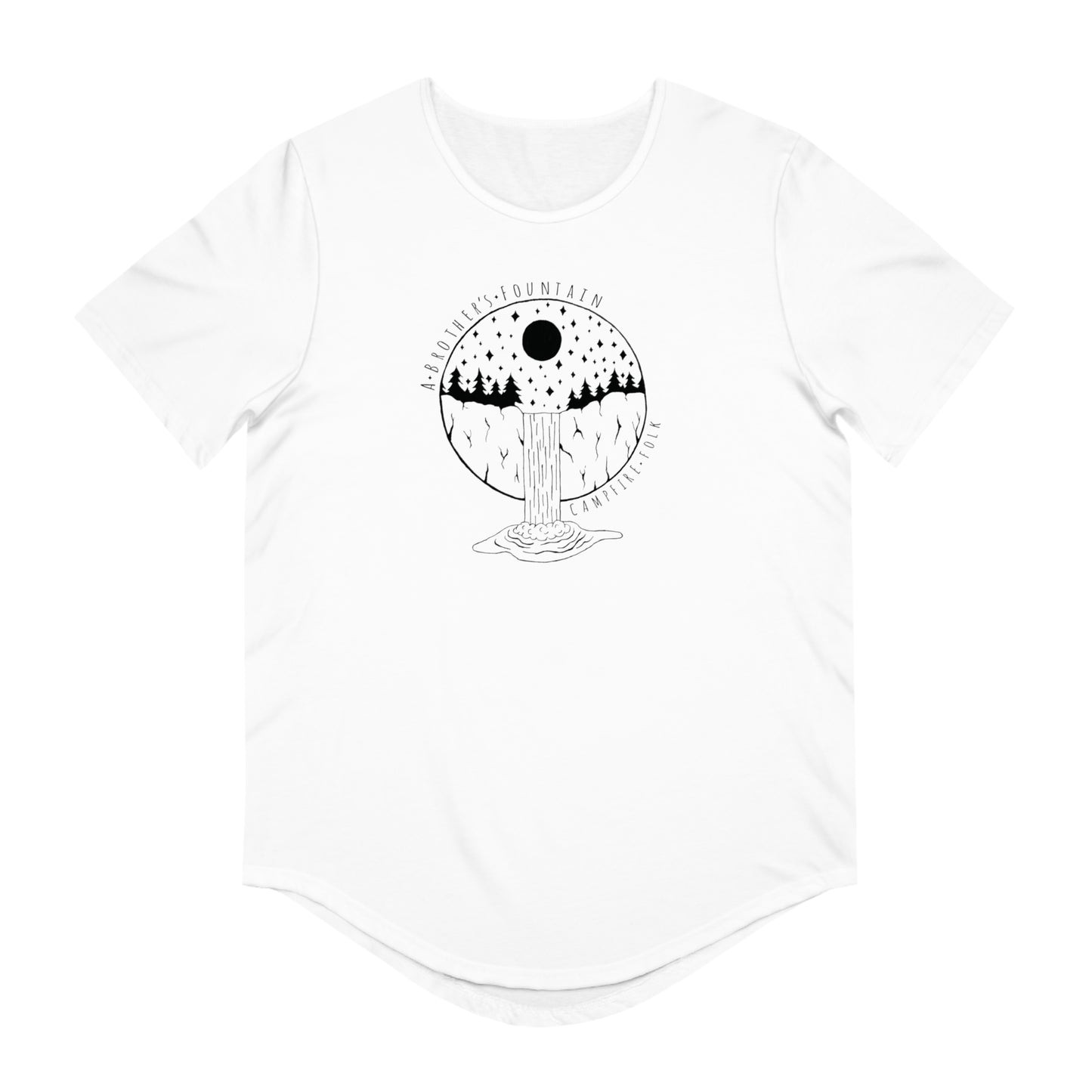 ABF Men's Curved Hem Tee (Waterfall)