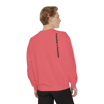 ABF Unisex Garment-Dyed Sweatshirt (Campfire Folk / A Brother's Fountain)