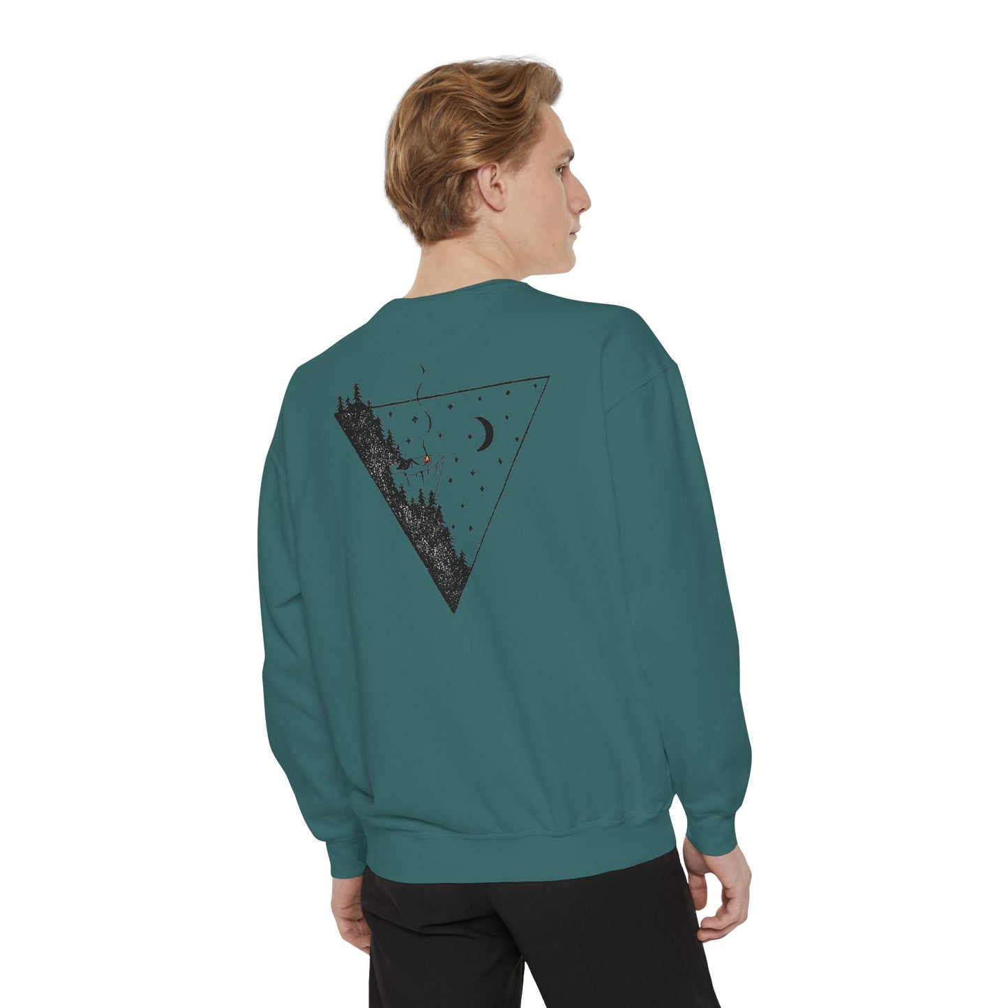 ABF Unisex Garment-Dyed Sweatshirt (A Brother's Fountain / Nighttime Triangle)