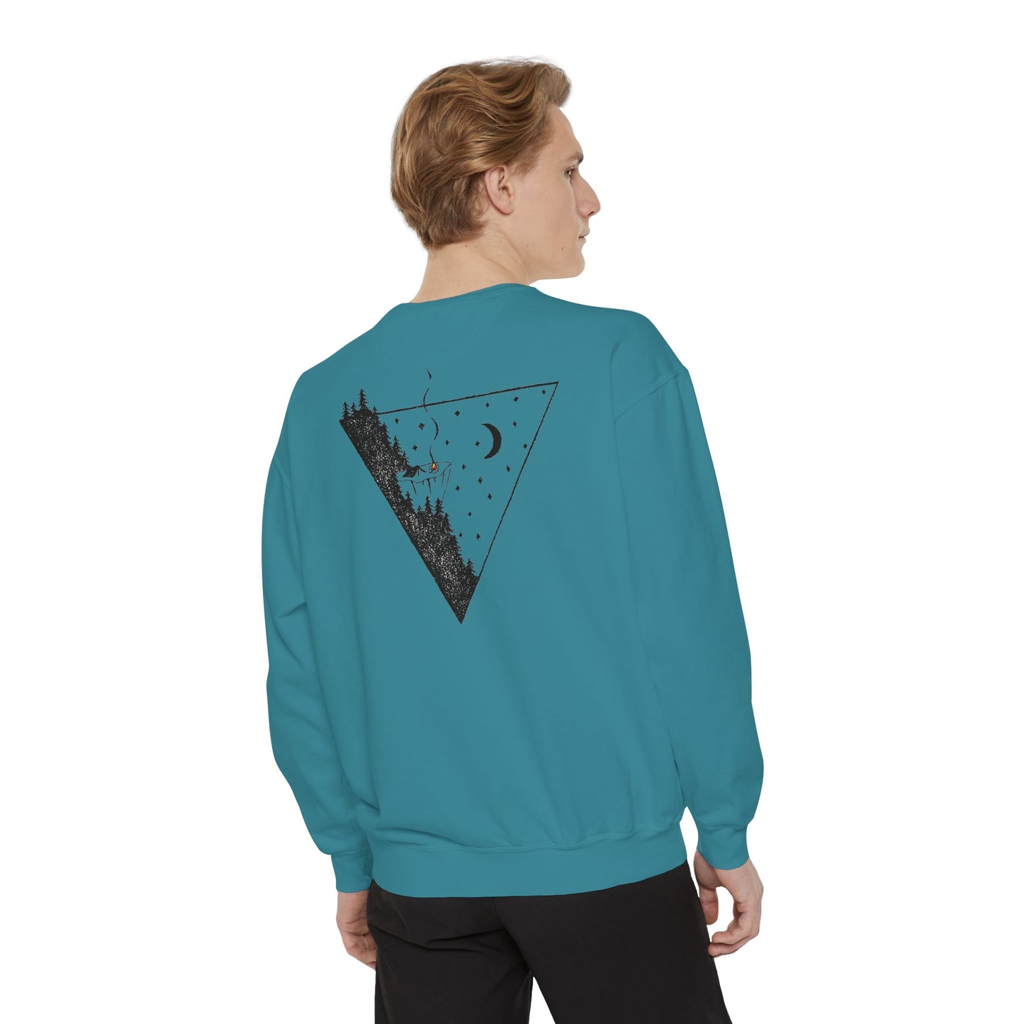 ABF Unisex Garment-Dyed Sweatshirt (A Brother's Fountain / Nighttime Triangle)