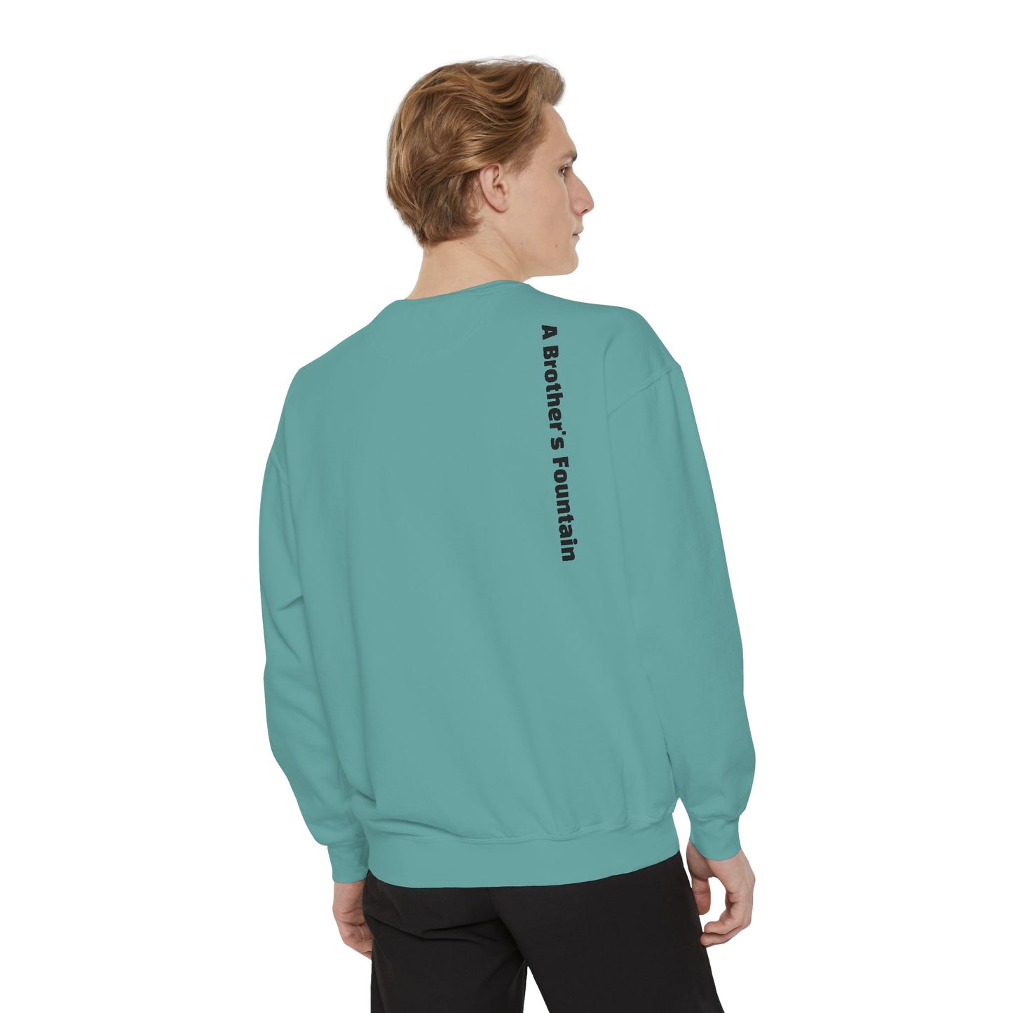 ABF Unisex Garment-Dyed Sweatshirt (Campfire Folk / A Brother's Fountain)