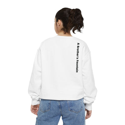 ABF Unisex Garment-Dyed Sweatshirt (Campfire Folk / A Brother's Fountain)