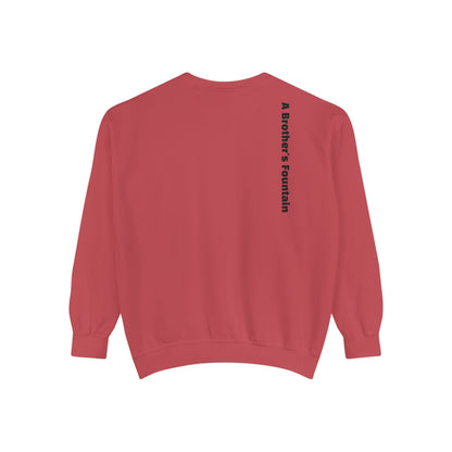 ABF Unisex Garment-Dyed Sweatshirt (Campfire Folk / A Brother's Fountain)