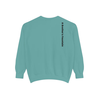 ABF Unisex Garment-Dyed Sweatshirt (Campfire Folk / A Brother's Fountain)