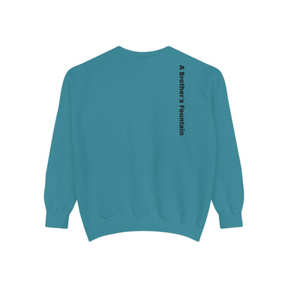 ABF Unisex Garment-Dyed Sweatshirt (Campfire Folk / A Brother's Fountain)