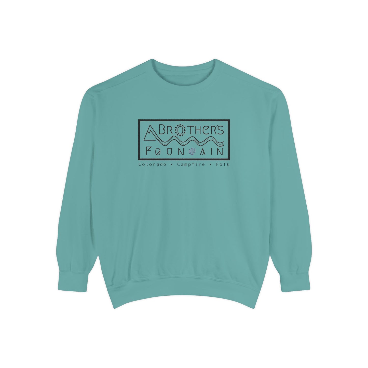 ABF Unisex Garment-Dyed Sweatshirt (A Brother's Fountain / Nighttime Triangle)