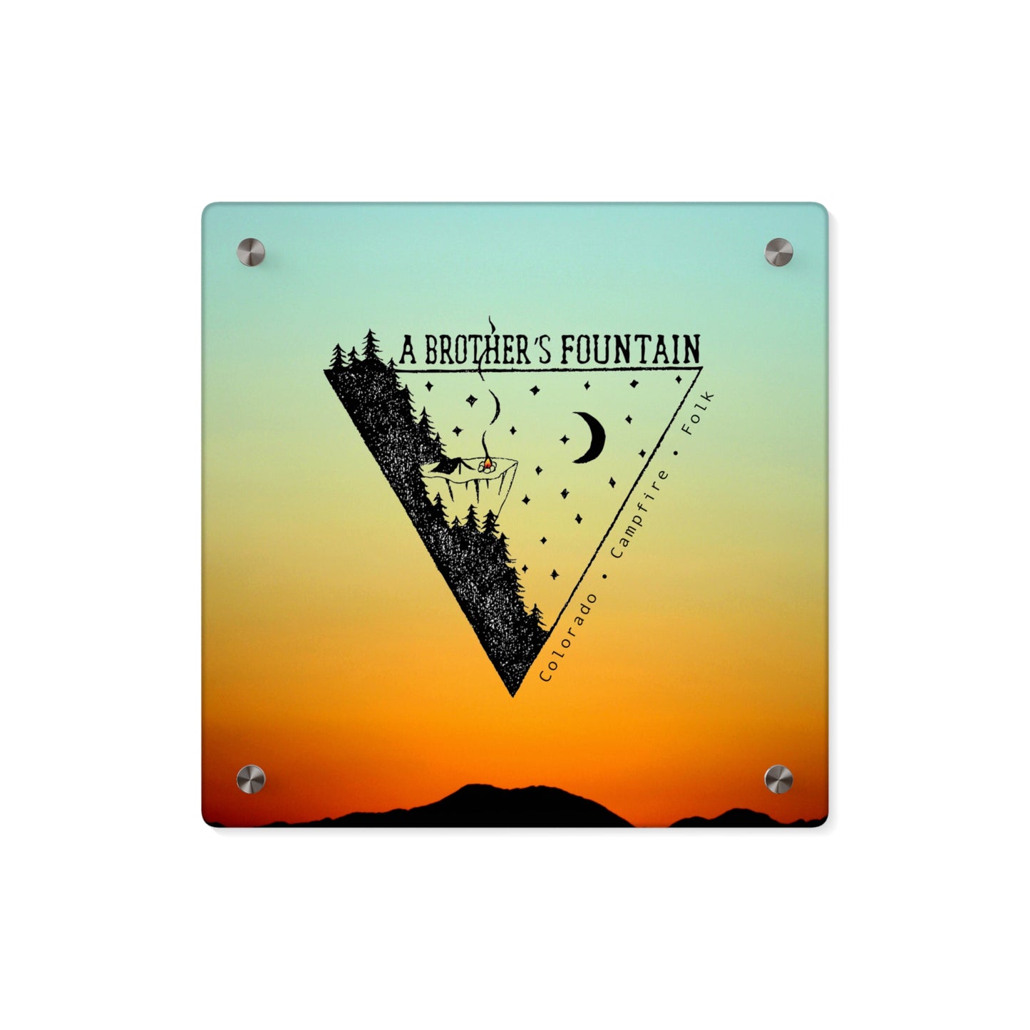 ABF Nighttime Triangle Acrylic Wall Art Panel