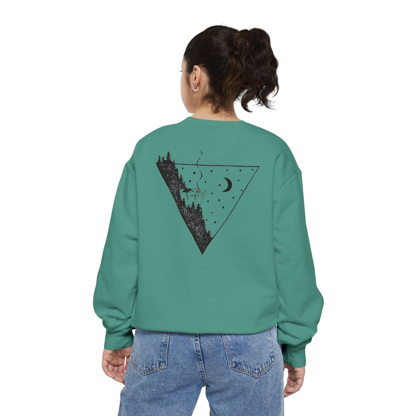 ABF Unisex Garment-Dyed Sweatshirt (A Brother's Fountain / Nighttime Triangle)