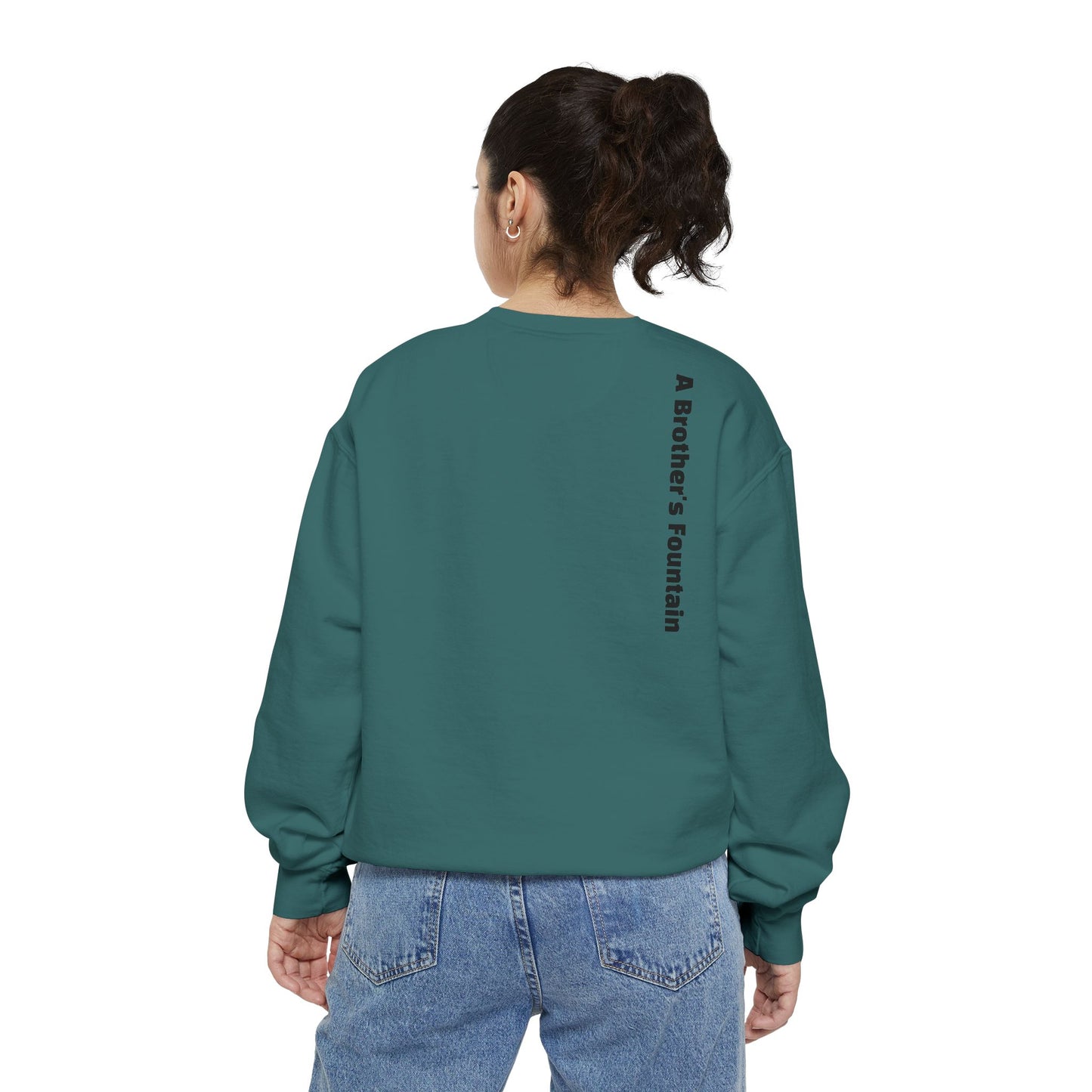 ABF Unisex Garment-Dyed Sweatshirt (Campfire Folk / A Brother's Fountain)