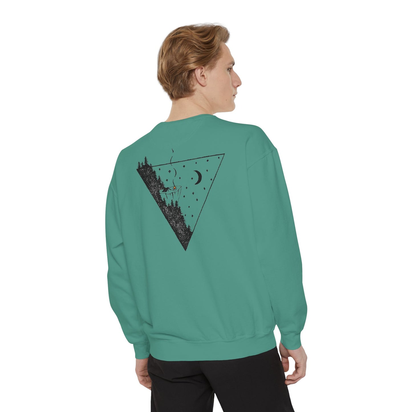 ABF Unisex Garment-Dyed Sweatshirt (A Brother's Fountain / Nighttime Triangle)