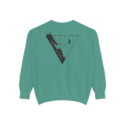 ABF Unisex Garment-Dyed Sweatshirt (A Brother's Fountain / Nighttime Triangle)