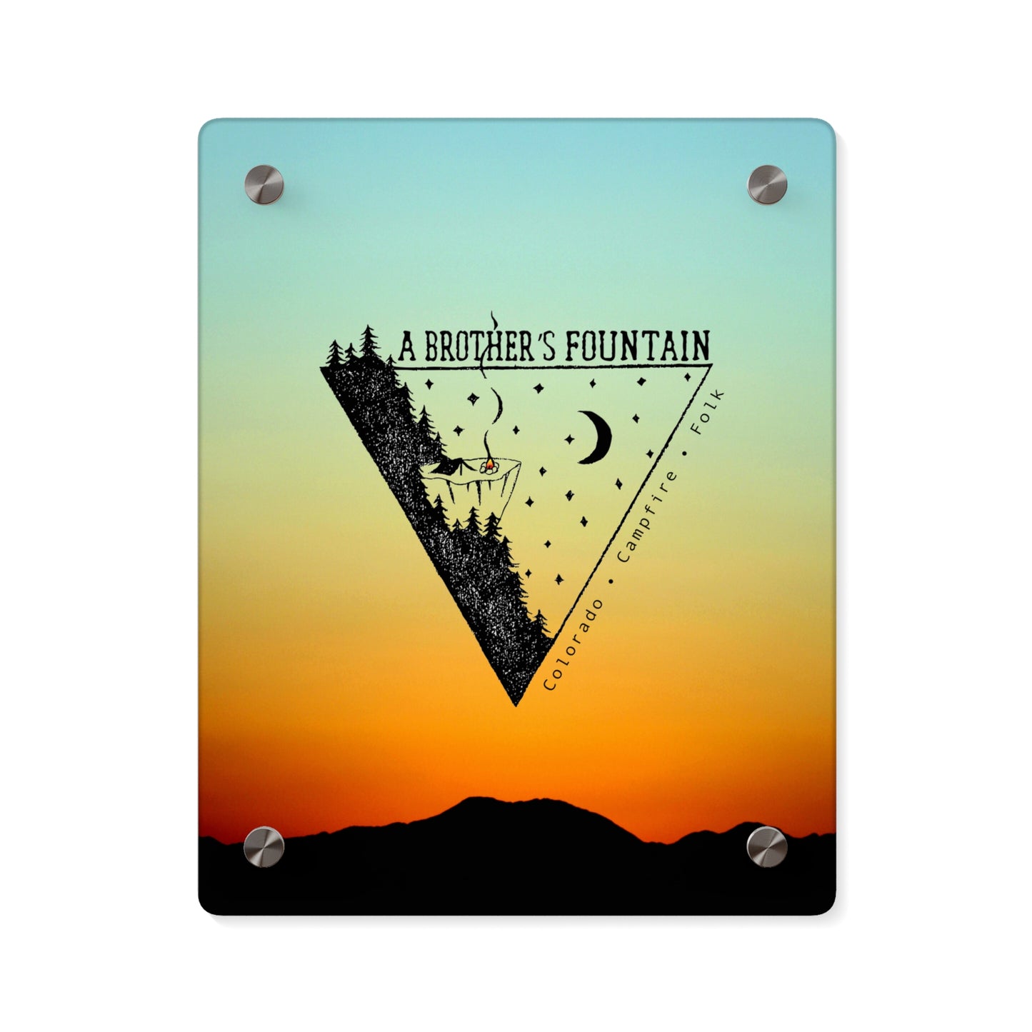 ABF Nighttime Triangle Acrylic Wall Art Panel