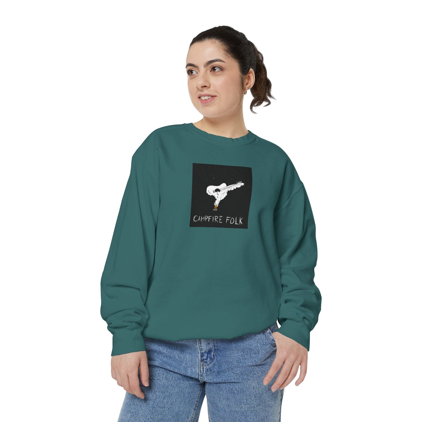 ABF Unisex Garment-Dyed Sweatshirt (Campfire Folk / A Brother's Fountain)