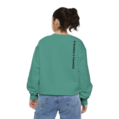 ABF Unisex Garment-Dyed Sweatshirt (Campfire Folk / A Brother's Fountain)