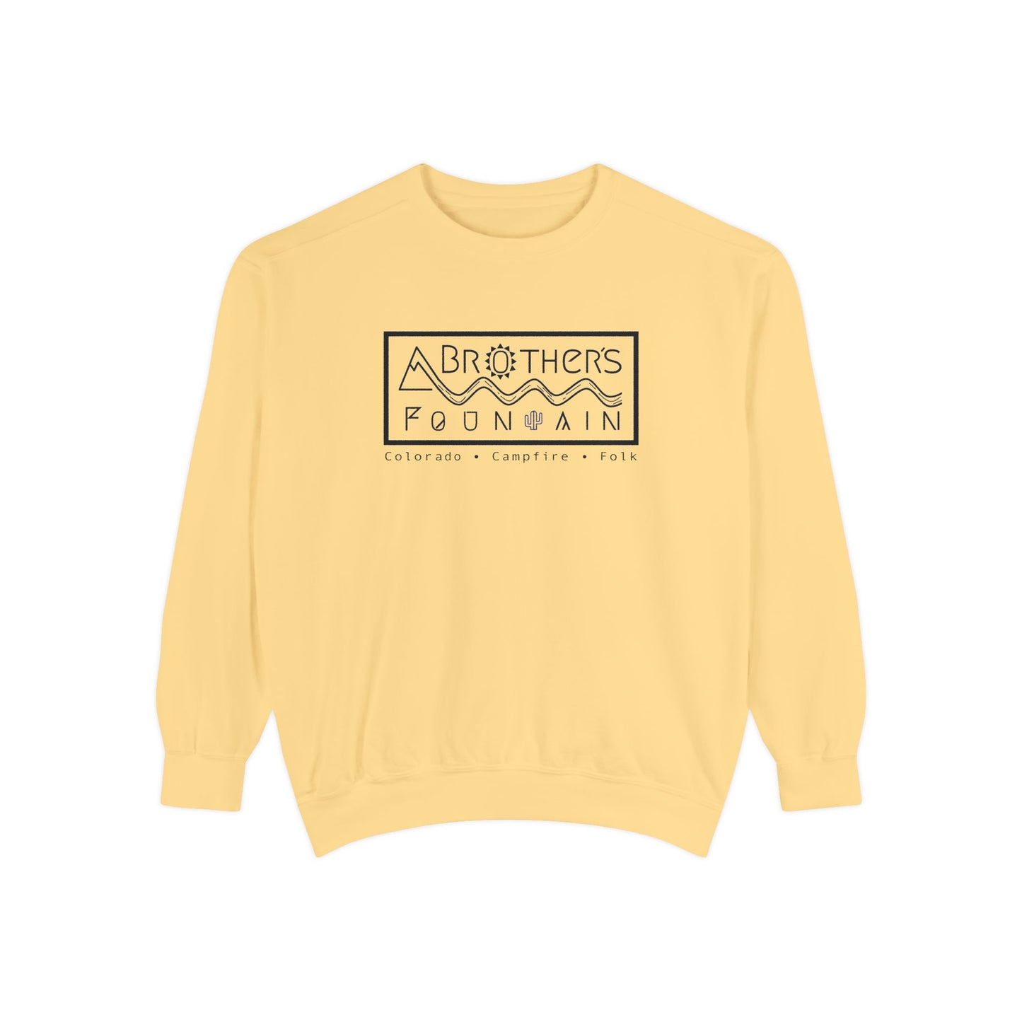 ABF Unisex Garment-Dyed Sweatshirt (A Brother's Fountain / Nighttime Triangle)