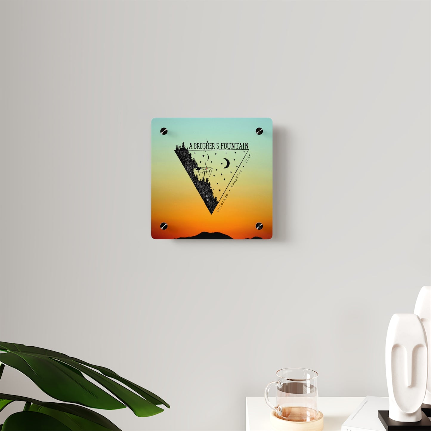 ABF Nighttime Triangle Acrylic Wall Art Panel