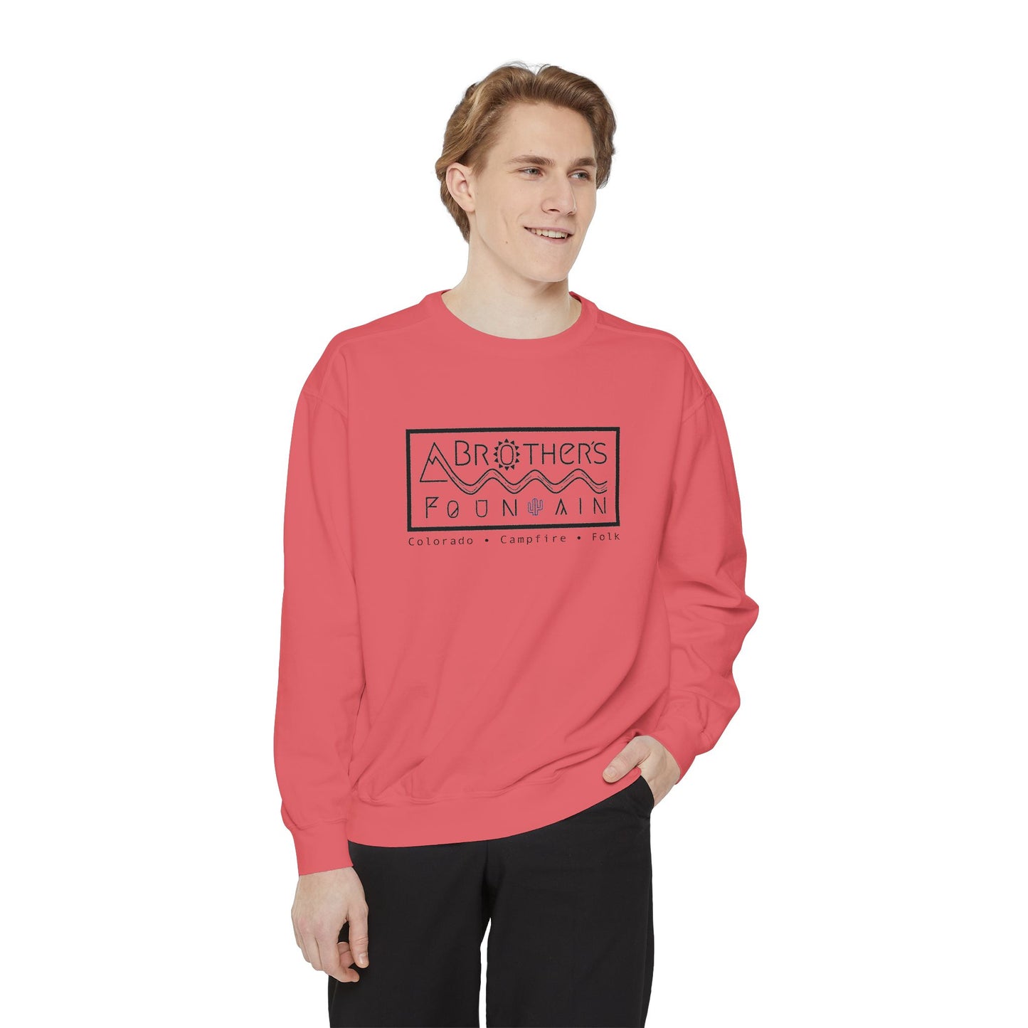 ABF Unisex Garment-Dyed Sweatshirt (A Brother's Fountain / Nighttime Triangle)