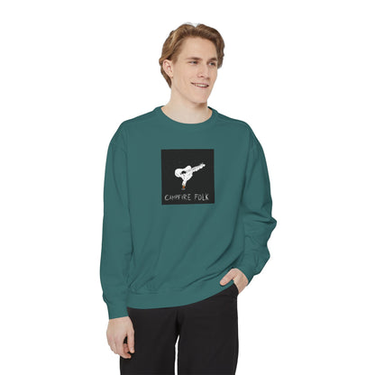 ABF Unisex Garment-Dyed Sweatshirt (Campfire Folk / A Brother's Fountain)