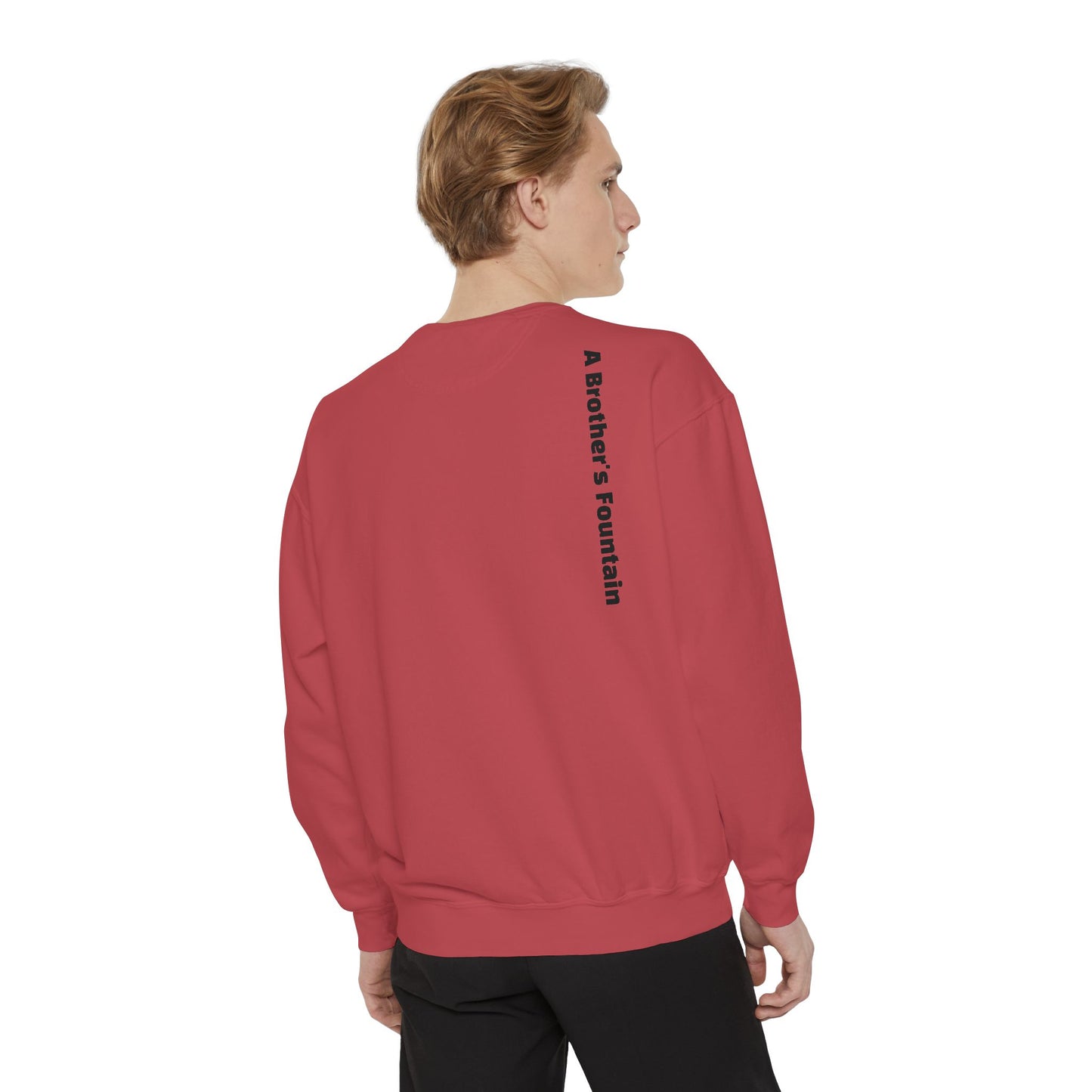 ABF Unisex Garment-Dyed Sweatshirt (Campfire Folk / A Brother's Fountain)