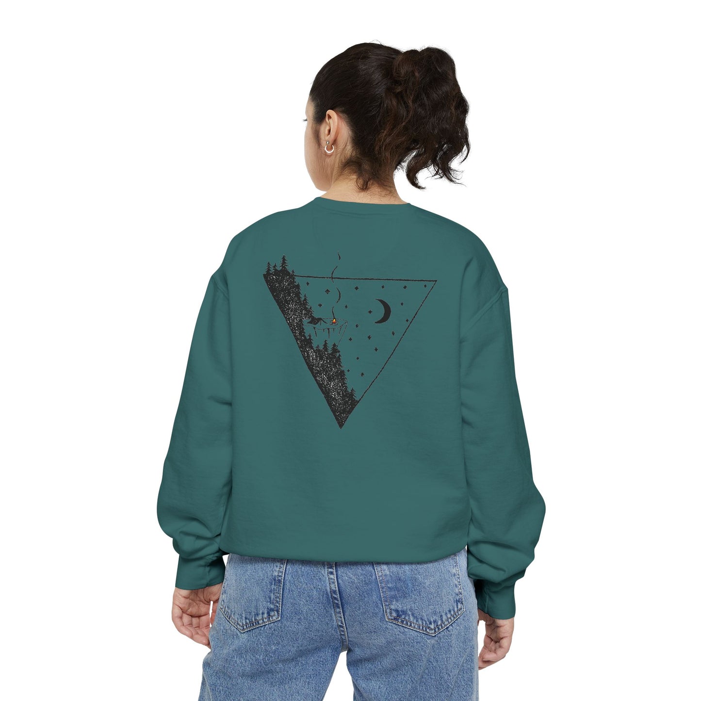 ABF Unisex Garment-Dyed Sweatshirt (A Brother's Fountain / Nighttime Triangle)