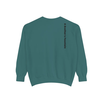 ABF Unisex Garment-Dyed Sweatshirt (Campfire Folk / A Brother's Fountain)