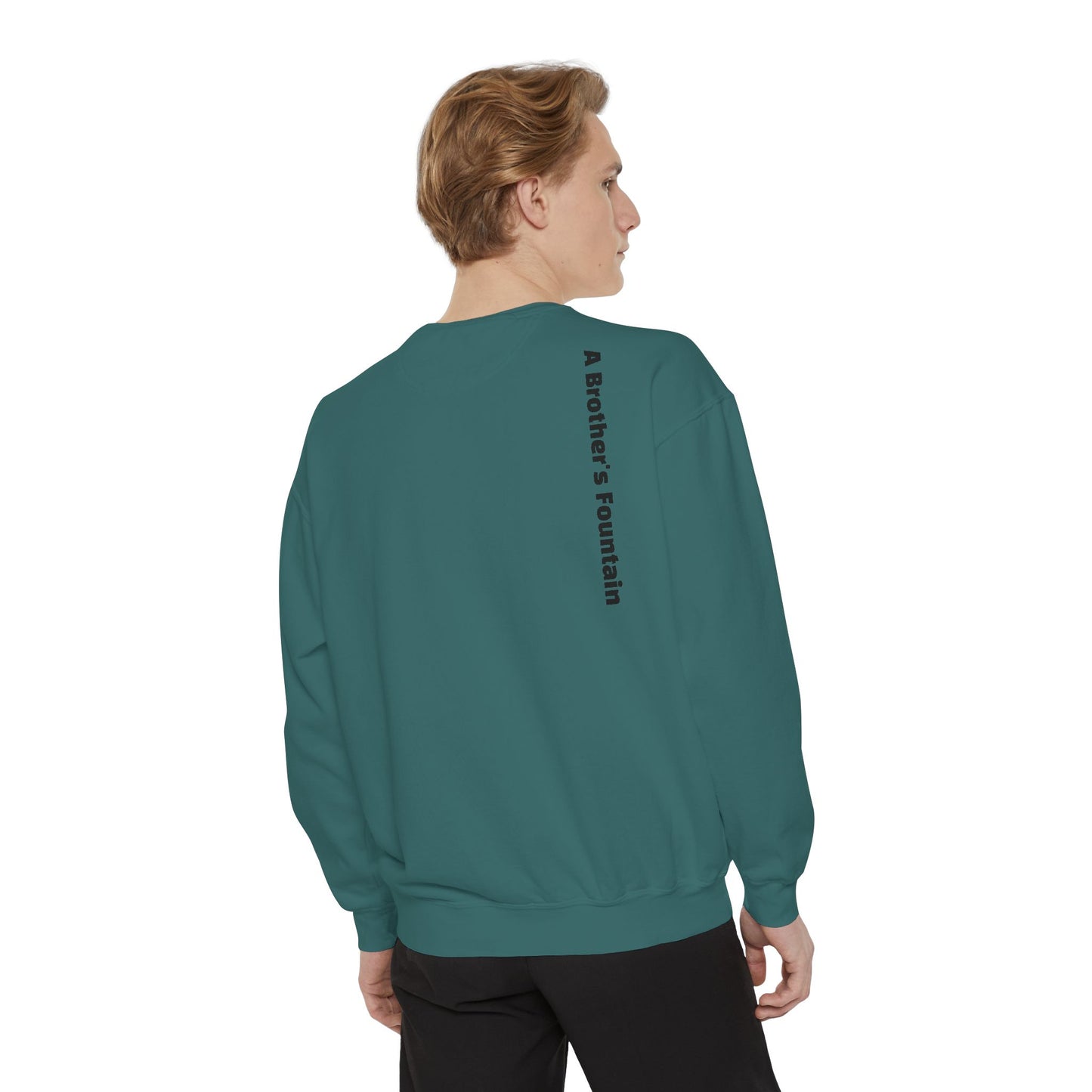 ABF Unisex Garment-Dyed Sweatshirt (Campfire Folk / A Brother's Fountain)